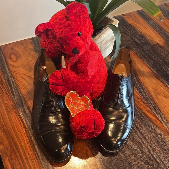 Salvatore Ferragamo Florence Mens Dress Shoes Side 11 D. Mint Condition - Picture 3 of 12